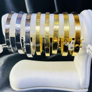دستبند کارتیر پیچ لاو 4 میل زرد